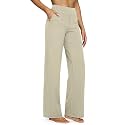 G4Free Yoga Pants for Women Wide Leg Pants with Pockets High Waisted
