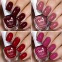 G4U Nail Polish Set 4 Colors Red