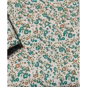 cotton printunstitched fabric for girlwomenwidth-44 inchlength-5 meterfor making full all over suitkurtigownpalazodress materialtunicstopmaxinightyfree_size green 5 meter