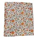 Cotton Print(Unstitched Fabric for Girl/Women,Width-44 inch,Length-5 Meter,for Making Full All Over Suit,Kurti,Gown,Palazo,Dress Material,Tunics,Top,Maxi,Nighty.Free_Size (Orange kaani Multicolor)