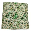 Cotton Print(Unstitched Fabric for Girl/Women,Width-44 inch,Length-5 Meter,for Making Full All Over Suit,Kurti,Gown,Palazo,Dress Material,Tunics,Top,Maxi,Nighty.Free_Size (Green Ambi Multicolor)