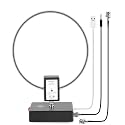GA800 Loop Antenna, GOOZEEZOO Active Shortwave Radio Antenna with BNC Cable 10KHz-159MHz HF LW MW SW FM Air V Band Portable Receiving Antenna for Ham Radio(Free of Tuning)