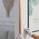 Gaahing Aluminum L Molding Corner Guards, Peel and Stick Trim for Wall Protection, Door Frame, Tile Edge (3Pcs x 2.9ft x 0.8in, Matte Gold)