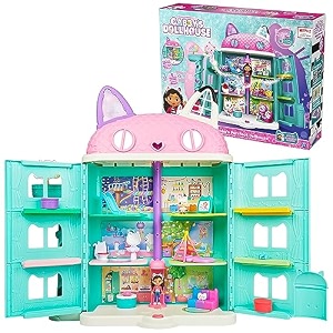 gabby39s dollhouse 15 pieceswith 1 gabby girl figure1 pandy pawsaccessories and soundsroleplay indoor toypretend play set for kids age 3dollhouse set