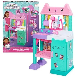 gabby39s dollhouse cakey kitchen set with 20 play kitchen accessoriesplay food sounds musicroleplay indoor toybest birthday giftlearning with fun for kids age 3made in indiamulticolor