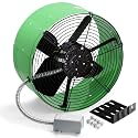 Gable Mount Attic Fan with Adjustable Thermostat