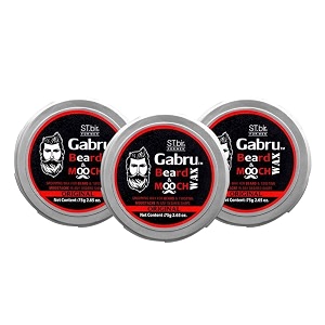 gabru beard amp mooch original wax for men  75g  pack of 3