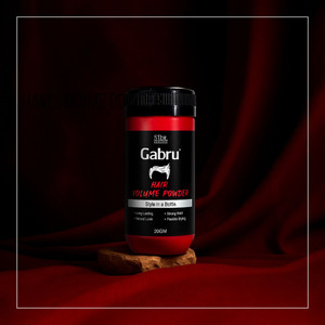 gabru hair powder wax for men - 20gm  instant volume  matte finish hair wax powder strong hold hair volumizer powder 20 g