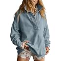 Gacaky Sweatshirt for Women Oversized Henley Neck Pullover Top Fall Outfits