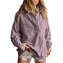 Gacaky Sweatshirt for Women Oversized Henley Neck Pullover Top Fall Outfits