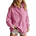 Gacaky Sweatshirt for Women Oversized Henley Neck Pullover Top Fall Outfits