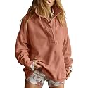 Gacaky Sweatshirt for Women Oversized Henley Neck Pullover Top Fall Outfits