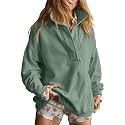 Gacaky Sweatshirt for Women Oversized Henley Neck Pullover Top Fall Outfits