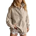 Gacaky Sweatshirt for Women Oversized Henley Neck Pullover Top Fall Outfits