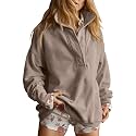 Gacaky Sweatshirt for Women Oversized Henley Neck Pullover Top Fall Outfits