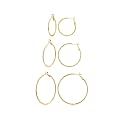 Gold Hoop Earrings for Women, 14K Gold Plated Thin Hoops
