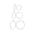 Gold Hoop Earrings for Women, 14K Gold Plated Thin Hoops