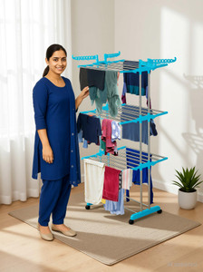 GADDA CO Steel Floor Cloth Dryer Stand