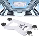 GADFISH Starlink Mini Mount for Roof - 4 Adjustable & Washable Suction Cup Holder, Anti-Gravity Car/RV Glass Mount for Camping, Outdoor Travel & Signal Reception, Silver White