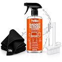 Gadget Cleaner 500 ML with Grey Microfiber Cloth and Multi Purpose Cleaning Brush for Mobile Phone, Laptop, Keyboard, LED TV, Monitor, Camera Lens, Tablet, Anti Static Dust Remover Cleaner Kit Set