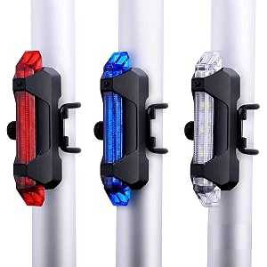 gadget deals 3 pc combo - cycle light  cycle tail light  cycling - cycle back light - portable rechargeable led- cycle light for bicycle  cycle lights