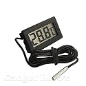 Gadget Hero's Digital Mini LCD Temperature Thermometer with Probe/Sensor.