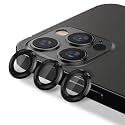 GadgetBite Orbix Camera Lens Protector for iPhone 12 PRO MAX 6.7", Tempered Glass Camera Lens Protector Tempered Glass Lens Ring Cover Fit for iPhone 12 PRO MAX (Black)