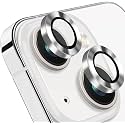 GadgetBite Orbix Camera Lens Protector for iPhone 13 6.1"&amp; iPhone 13 Mini 5.4", Tempered Glass Camera Lens Protector Tempered Glass Lens Ring Cover Fit for iPhone 13/13 Mini (Silver)