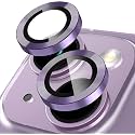 GadgetBite Orbix Camera Lens Protector for iPhone 14 6.1"&amp; iPhone 14 Plus 6.7", Tempered Glass Camera Lens Protector Tempered Glass Lens Ring Cover Fit for iPhone 14/14 Plus(Purple)