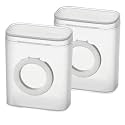 GadgetBite Data Cable Storage Box Phone Stand Charging Cable &amp; Earphone Organizer,Multi-Functional Electronics Case,Portable,Water-Resistant,Cable Management Box with Lid for Travel(White)-Pack of 2