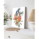 GADGETS WRAP Canvas Gallery Wrap Framed for Home Office Studio Living Room Decoration (9x11inch) - Parrot & Flower