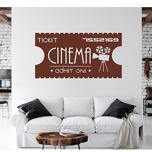 gadgets wrap vinyl decal sticker cinema ticket movie film item finish size  90cm x 53cm