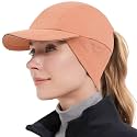 GADIEMKENSD Women's Winter Reflective Fleece Ponytail Hat with Drop Down Ear Warmer