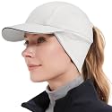 GADIEMKENSD Women's Winter Reflective Fleece Ponytail Hat with Drop Down Ear Warmer