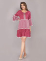 GADODIYA Casual Printed Women Pink Top
