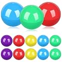 Gadpiparty 50pcs Vending Machine Capsules Empty Colored Round Capsules Fillable Plastic Round Balls Candy Gumball Machines Balls Twisting Balls for Gumball Vending Machine