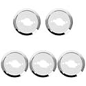 Gadpiparty Gas Stove Switch Knob Base Replacement 5Pcs Plastic BBQ Control Knobs for Kitchen Cooktop Oven with Sleek Electroplated Finish Rotating Gas Grill Knob
