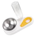 Gadpiparty Automatic Pet Feeder Waterer 2-in-1 Anti-Skid Dog and Cat Bowl White Self-Dispensing Food and Water Dispenser for Home Use