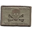Gadsden and Culpeper Liberty Or Death Skull & Bones Tactical Patch - ATAC-tan