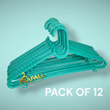 gafall HANGER FOR CLOTHES GREEN PACK OF