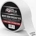 Gaffer Power White Book Binding Tape 2 in x 15 Yds, Acid Free, USA Made