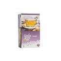 Gaia Ginger Green Tea | Relieves sore throat | Weight loss | High antioxidant activity| Improves Immunity | Boost metabolic rate | Lower blood sugar levels | Anti-aging properties(25 Tea Bags)