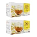 Gaia Lemon Green Tea - 25 Tea Bags (Pack of 2) | Refreshing Blend for Optimal Health | Effective Lemon Green Tea | Supports Body's Immune System | Increases Metabolism