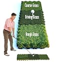 GAIARENA Tri-Turf Golf Hitting Mat Premium Indoor/Outdoor/Backyard Golfing Practice Mat for Home Golf Simulators, Thick EVA Foam Base & Tri-Turf Tiles Rough Driving Course Grass, Gift for Avid Golfers