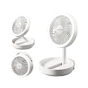 Gaiatop Foldable Desk Fan with Night Light, 6.8in Portable Travel Fan