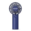 Gaiatop Portable Fan Rechargeable, Powerful 3 Speed Mini Fan Portable, USB Hand Fan Rechargeable Cute Small Electric Fan for Makeup Travel Camp Shopping Indoor Outdoor(Blue)