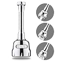 Gaiatop Movable Faucet for Kitchen Sink, 360 Degree Rotation Tap Shower for Kitchen Sink, Universal Splash Filter Faucet Nozzle Head with Hose, 3 Mode Adjustable Sink Faucet Sprayer (16CM)