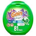 Gain flings! Laundry Detergent Soap Pods, High Efficiency (HE), Moonlight Breeze Scent, 81 Count - Packaging May Vary