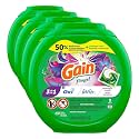 Gain Flings Liquid Washing Detergent Pods with Odor Defense + Color Guard, Moonlight Breeze Scent, 4-in-1 Liquid Laundry Detergent Pacs, Clean &amp; Fresh, (Packaging May Vary), 76 Count (Pack of 4)