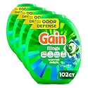 Gain Flings Ultra Oxi Laundry Detergent Pods, Odor Defense + Color Guard, Waterfall Delight Scent, concentrated laundry soap pacs, (Packaging May Vary), 102 Count (Pack of 4)